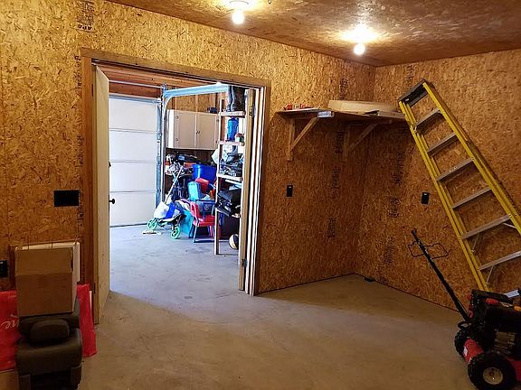 Inside the back garage 