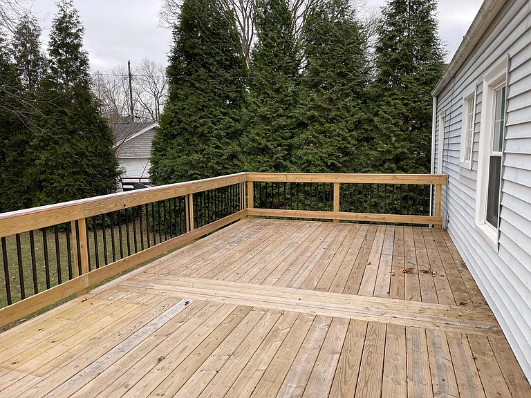 Large back deck