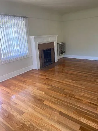 living room with fireplace