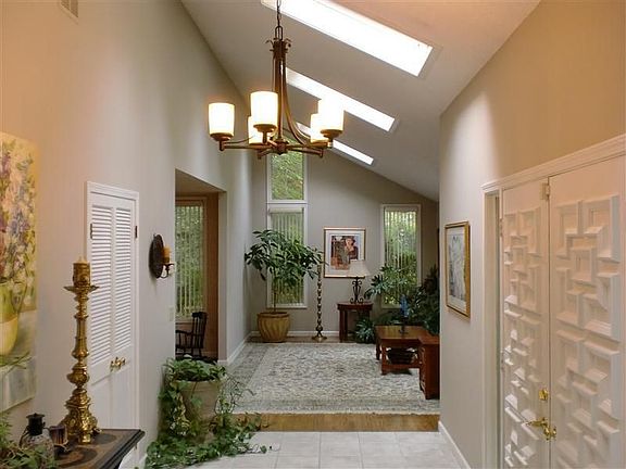 Foyer with Vaulted Ceiling