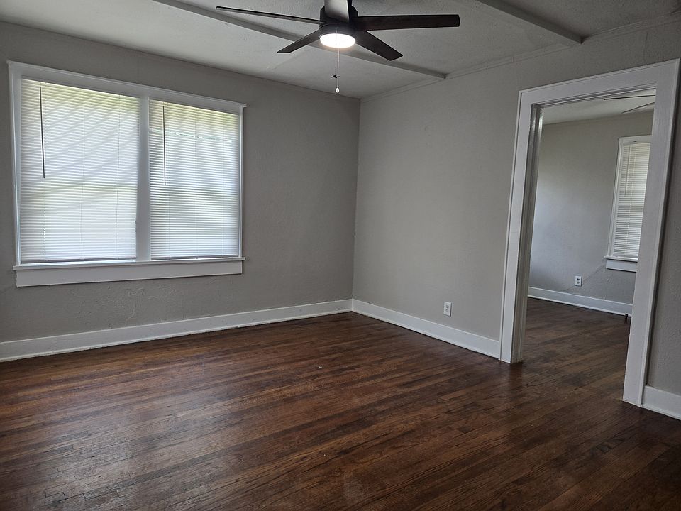 New ceiling fan, hardwood floor