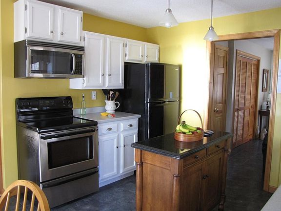 Bright kitchen and open-concept living