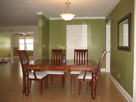 open floor plan includes dining area