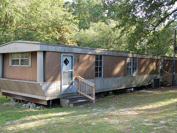 Back of the mobile home