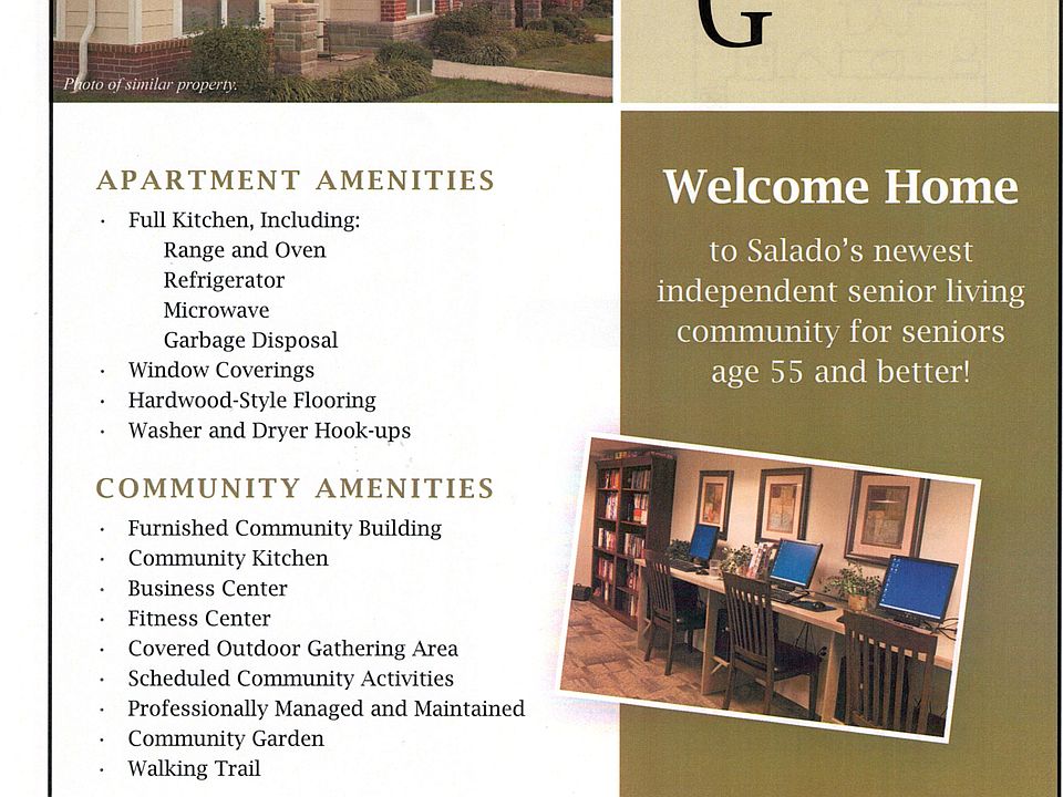 Amenity Sheet - Front