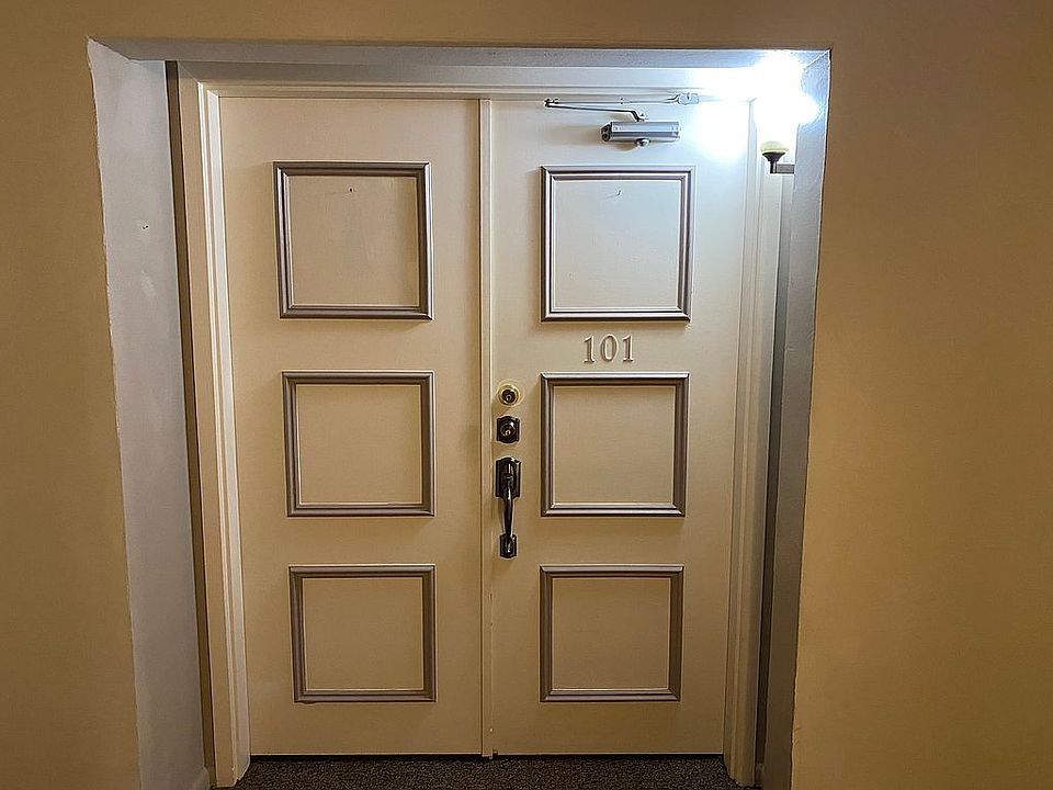Dble doors into condo