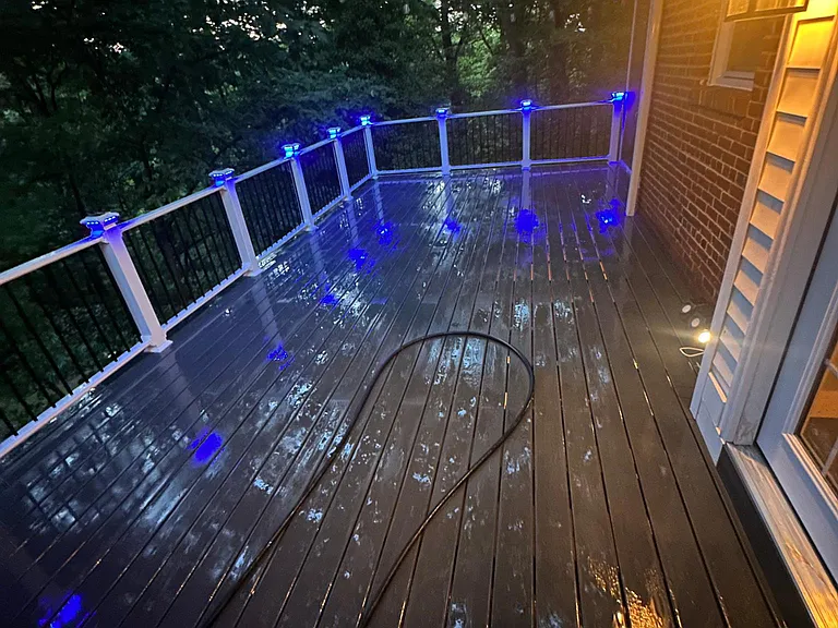 Top deck night view