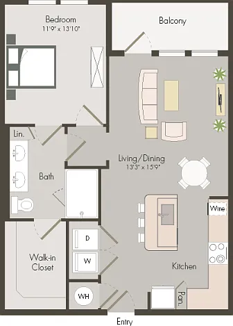 A3B | 1 bed 1 bath | 759 sq ft A3B | 1 bed 1 bath | 759 sq ft