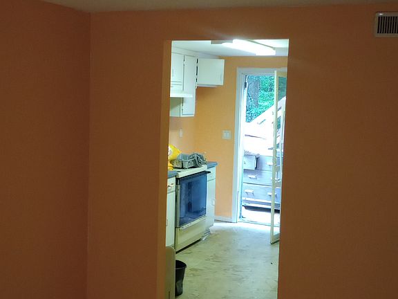 Basement - view looking to exit door