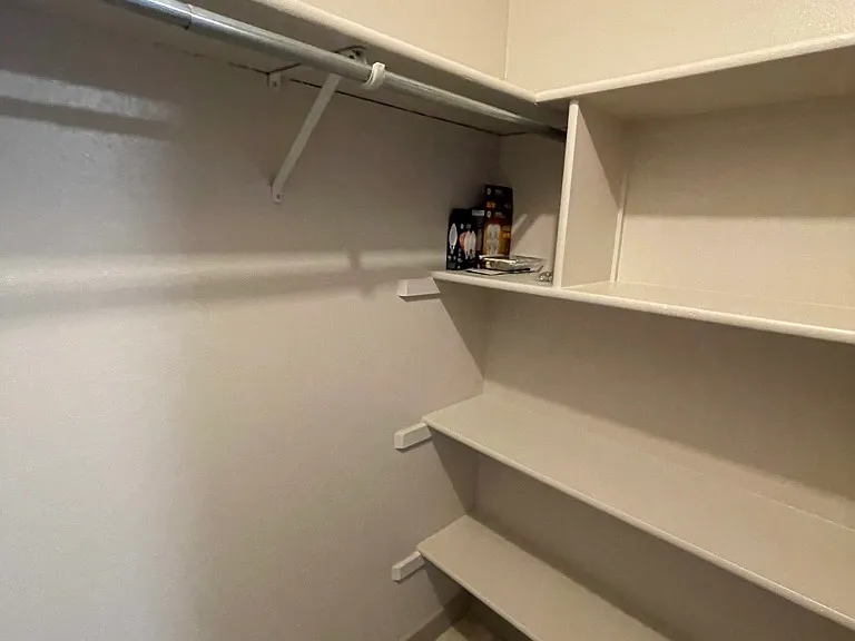 Storage closet outside of east bedroom
