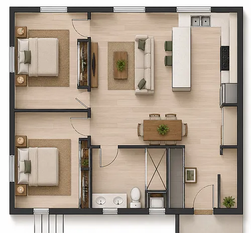 Floor plan 2BR