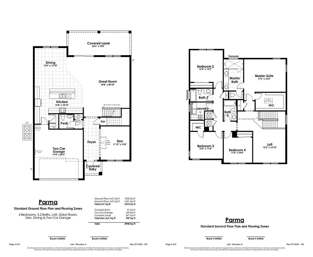 Floor plan Parma (House)