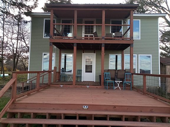 Rear view of house from lower deck