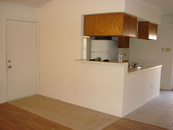 View of kitchen from living room