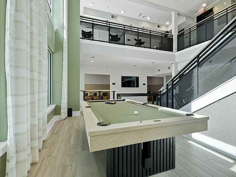 Gather with friends and neighbors for a friendly game of pool