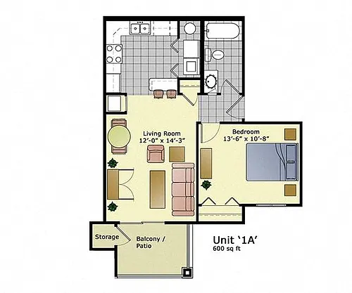 Floor plan 1A