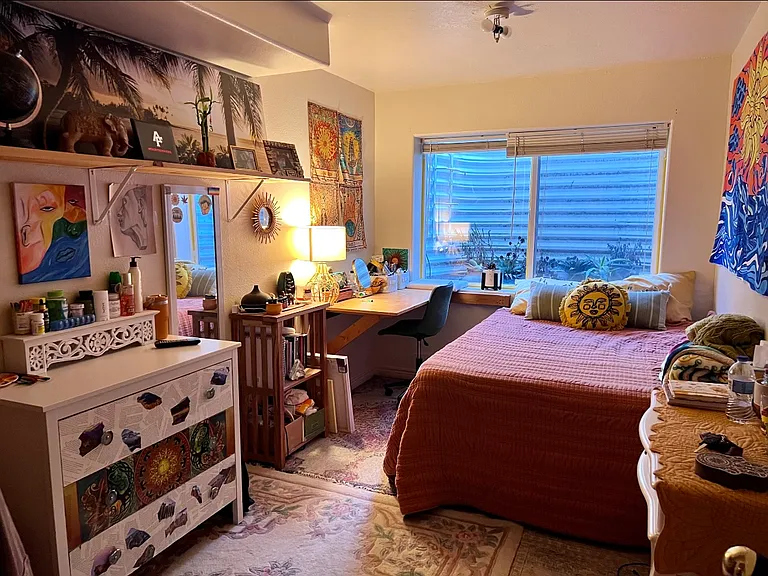 Basement Bedroom that received direct sunlight throughout the day! *it now has LVP as seen in the other pictures __