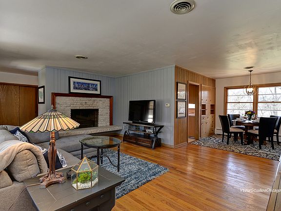 Open living/dining space