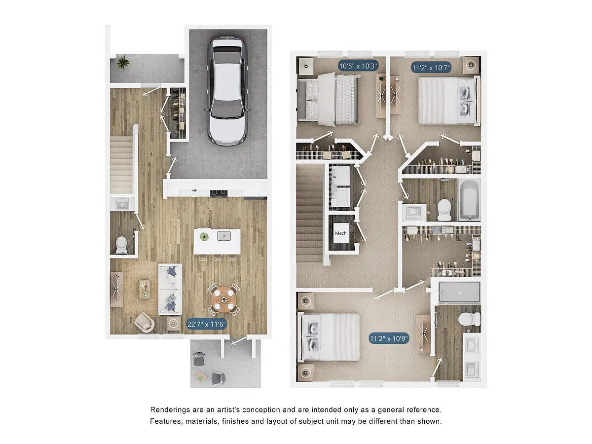 Floor plan Townhome F