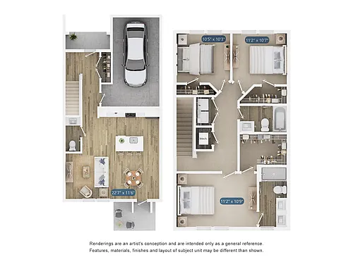 Floor plan Townhome F