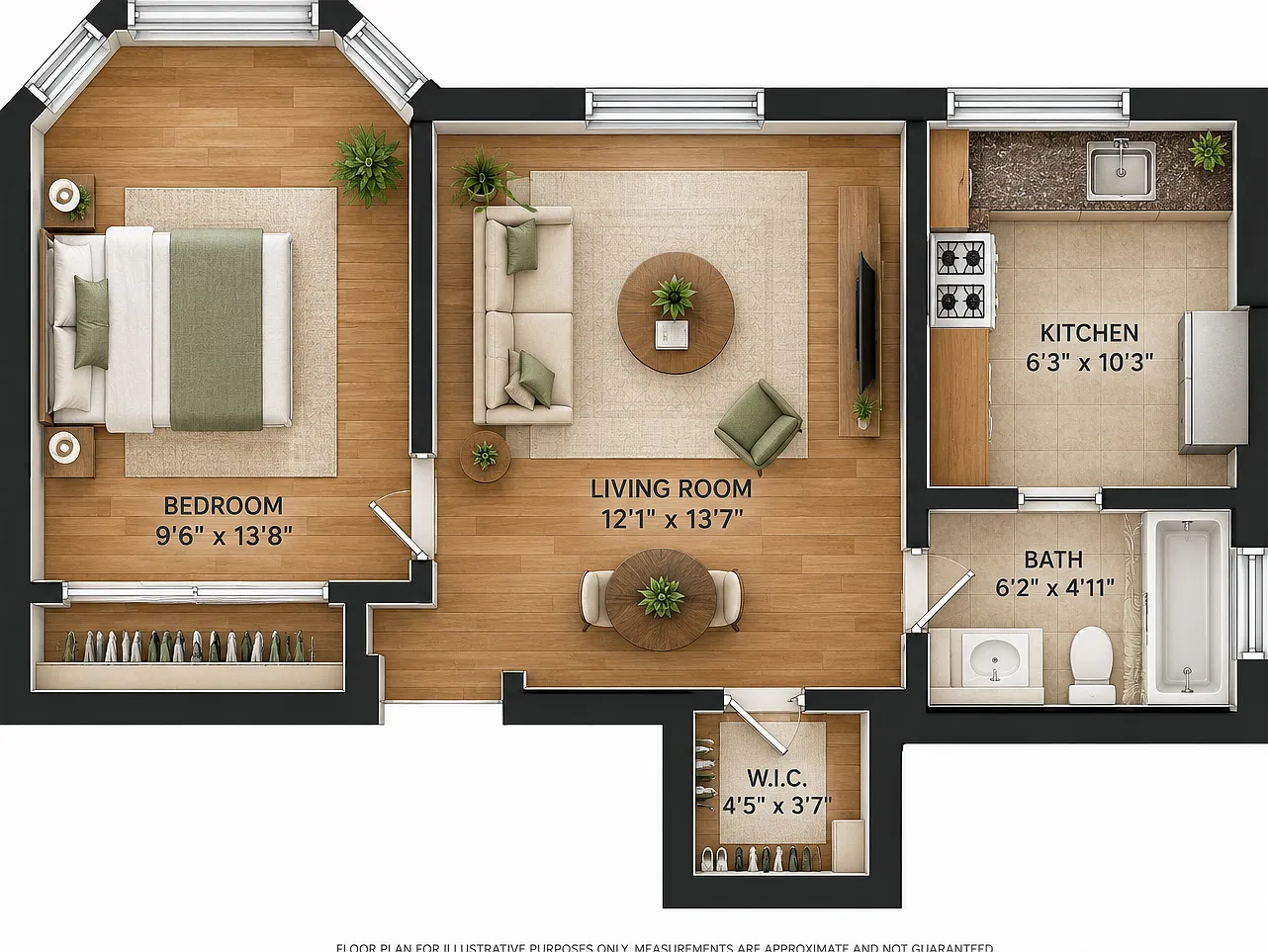 1 bed, $895 — Photo 2