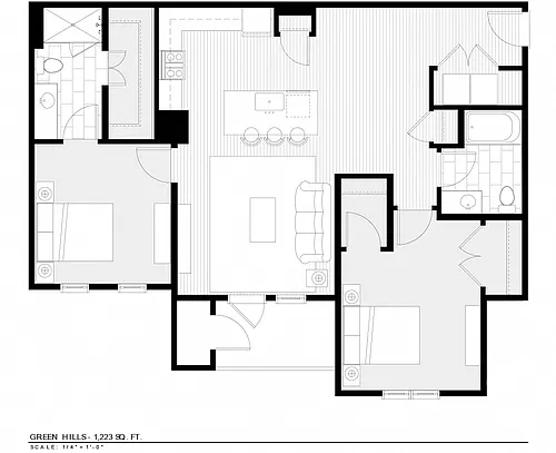 Floor plan 2 Bedroom