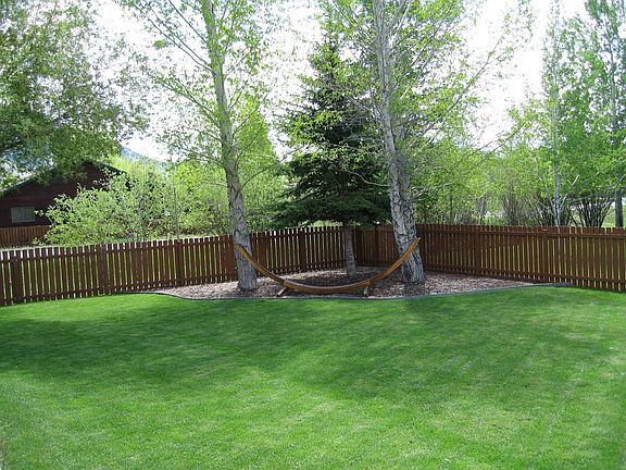 big grassy yard for playing
