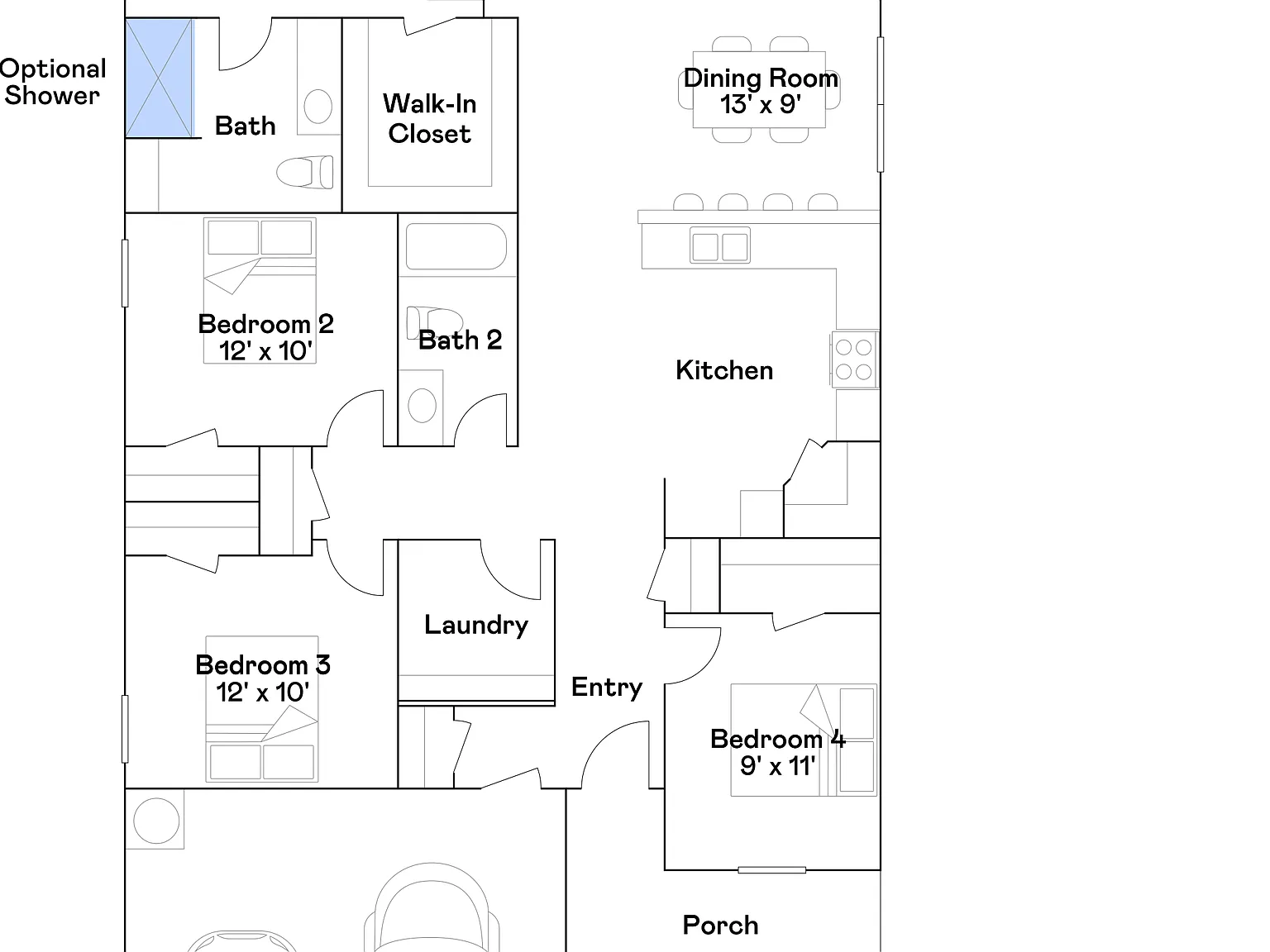 4 bed, 2.0 bath, 1699 sqft, $1,595 — Photo 2