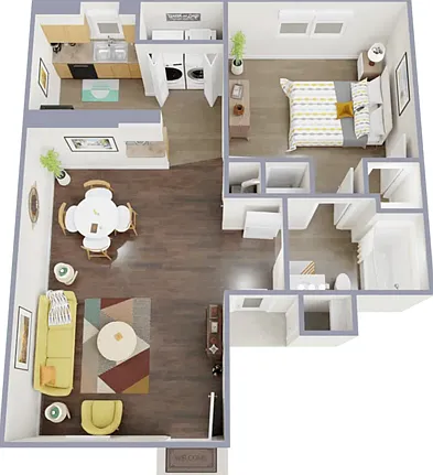 1x1 Floorplan 1x1 Floorplan