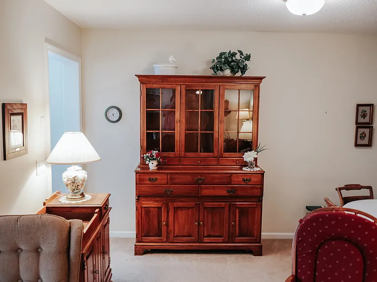 Hutch in dining room.