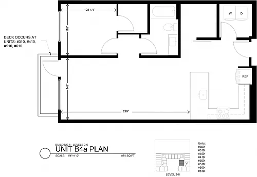 Floor plan 1 Bedroom Den