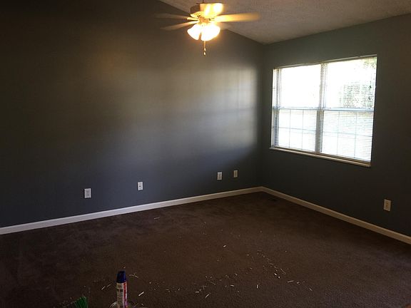 Living room before carpet cleaning.