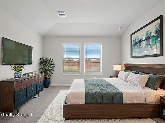 The Callaghan floorplan in Massey Oaks of Pearland, TX.