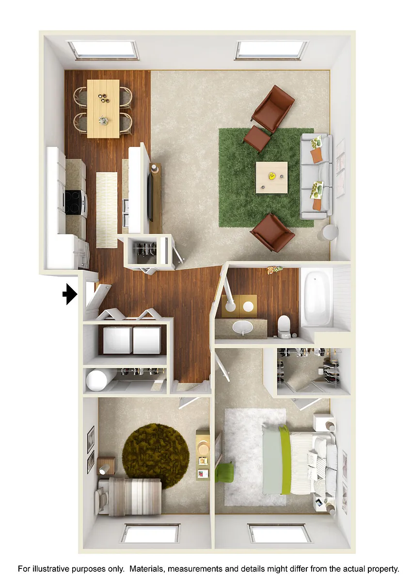 Floor plan Spring Creek 2x1 Large