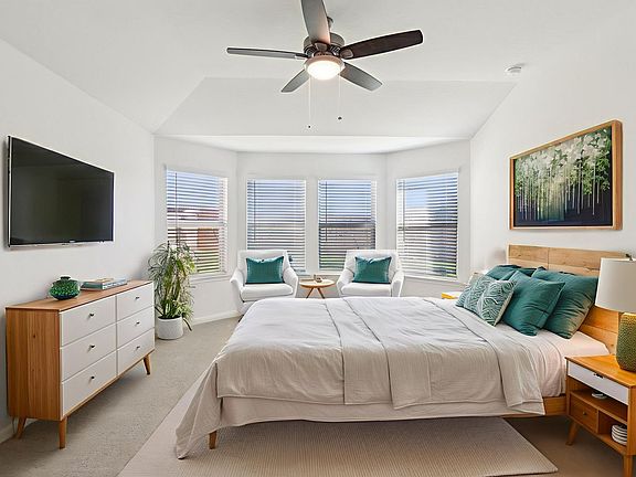 Virtually Staged Primary Suite