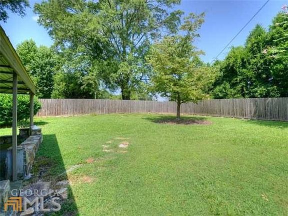 View of the private backyard!