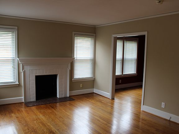 Living room with fireplace