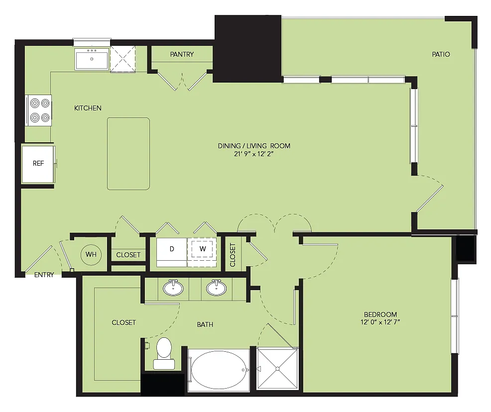 Floor plan A5-882sf-A6.1