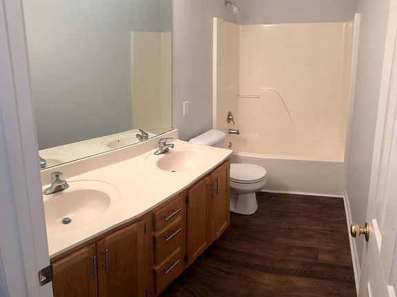 Guest Bathroom with Shower/Tub combo and Double Sink
