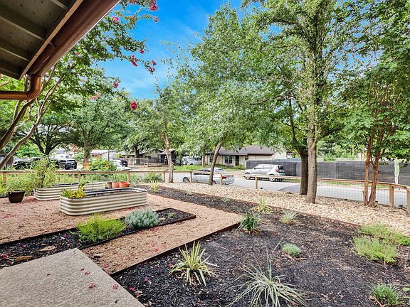 fenced front yard