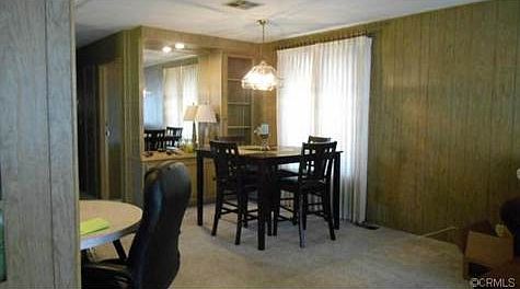 Dining area with built in hutch