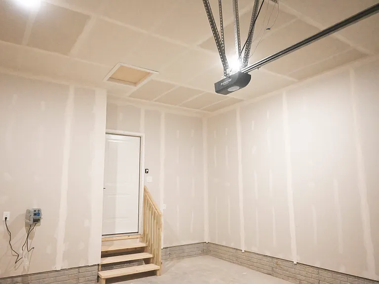 Large garage at 8212-8208 Townhomes.