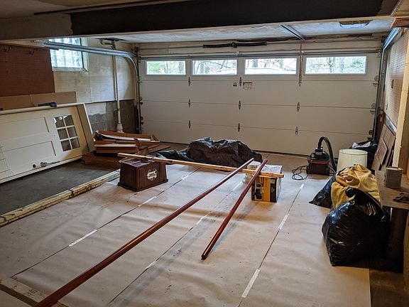 Garage large two car integral garage