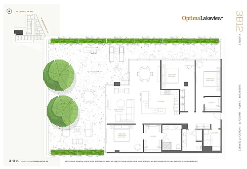 Floor plan 3B12