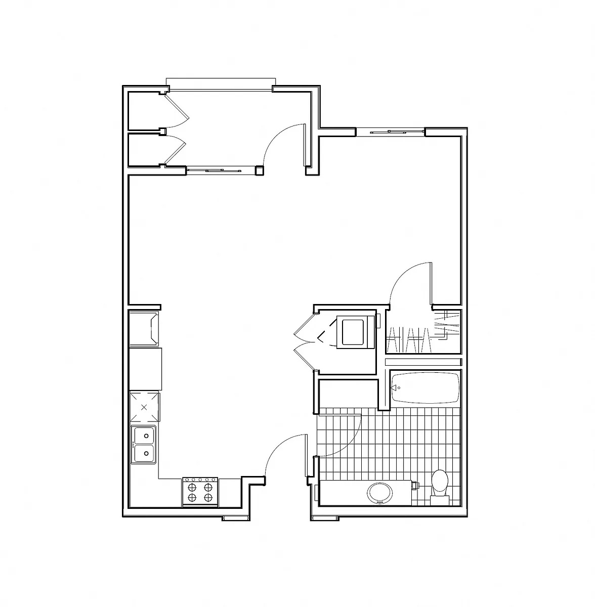 Floor plan A1 Studio