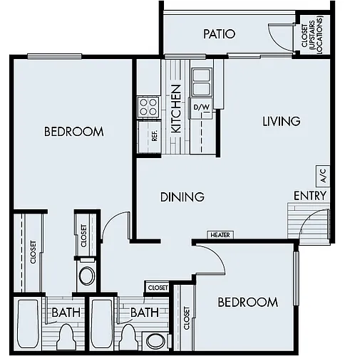 Floor plan Cerritos Plan 2B