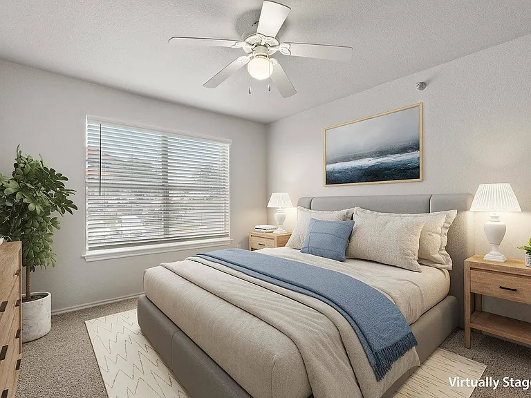 Bright and Inviting Bedrooms at Ovation Apartments in Austin, TX