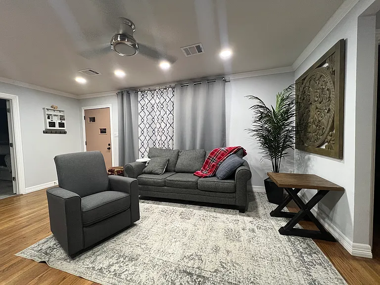 Living Room with reclining chair