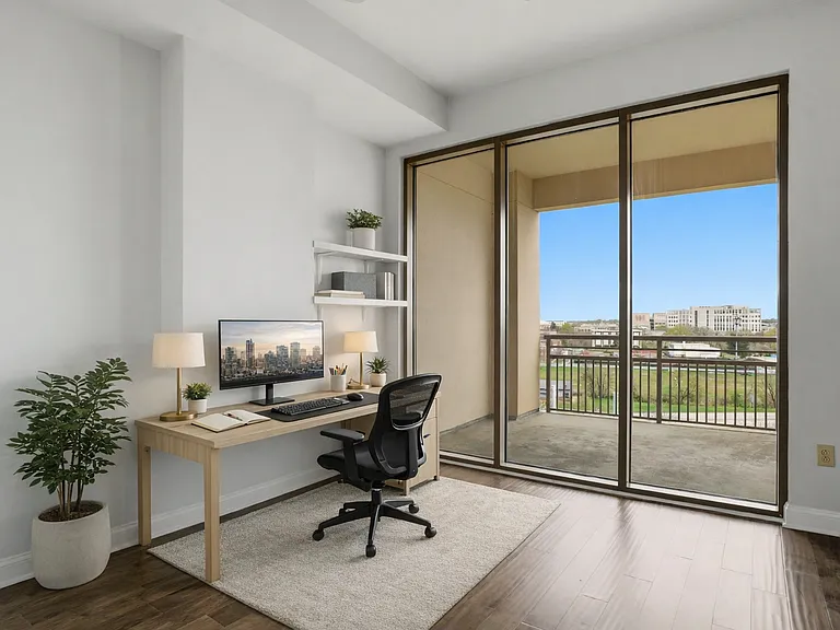Second bedroom / home office - virtually staged