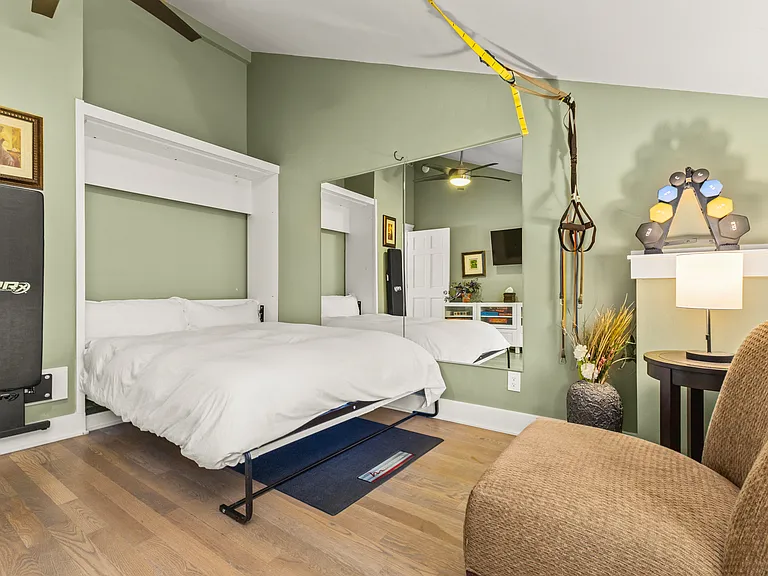 Bedroom #3 | Queen Murphy Bed | Gym Equipment